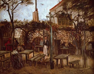 Tuinrestaurant La Guinguette op Montmartre